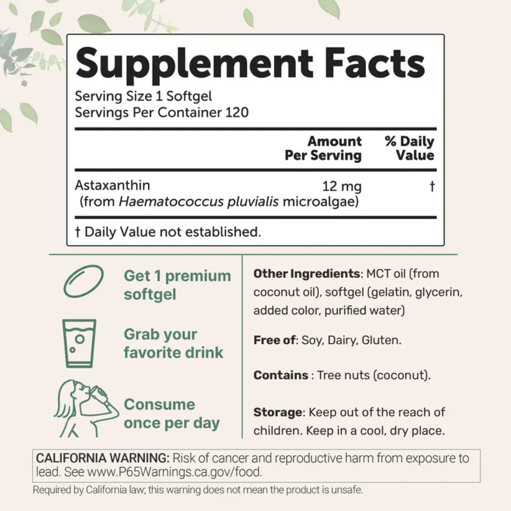 Astaxanthin with MCT Oil