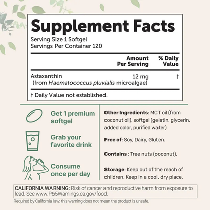 Astaxanthin with MCT Oil