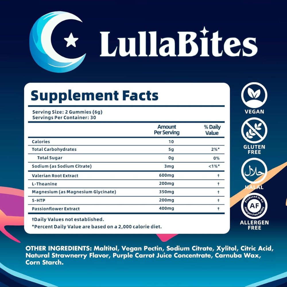 LullaBites Natural Sleep Gummies