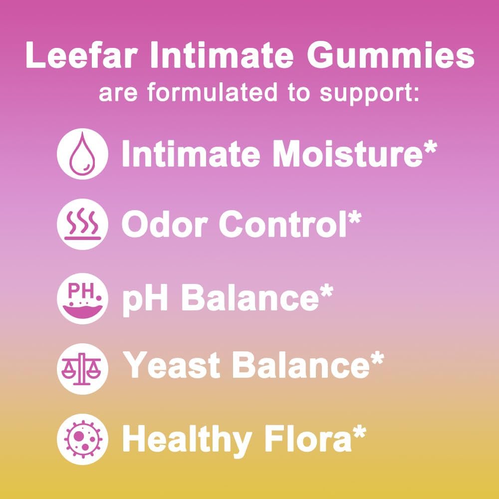 Leefar Women's Probiotics + Slippery Elm Gummies