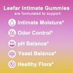 Leefar Women's Probiotics + Slippery Elm Gummies