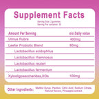 Leefar Women's Probiotics + Slippery Elm Gummies