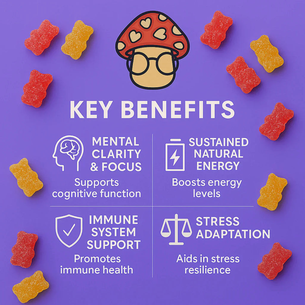 Mushroom Gummies with Ashwagandha