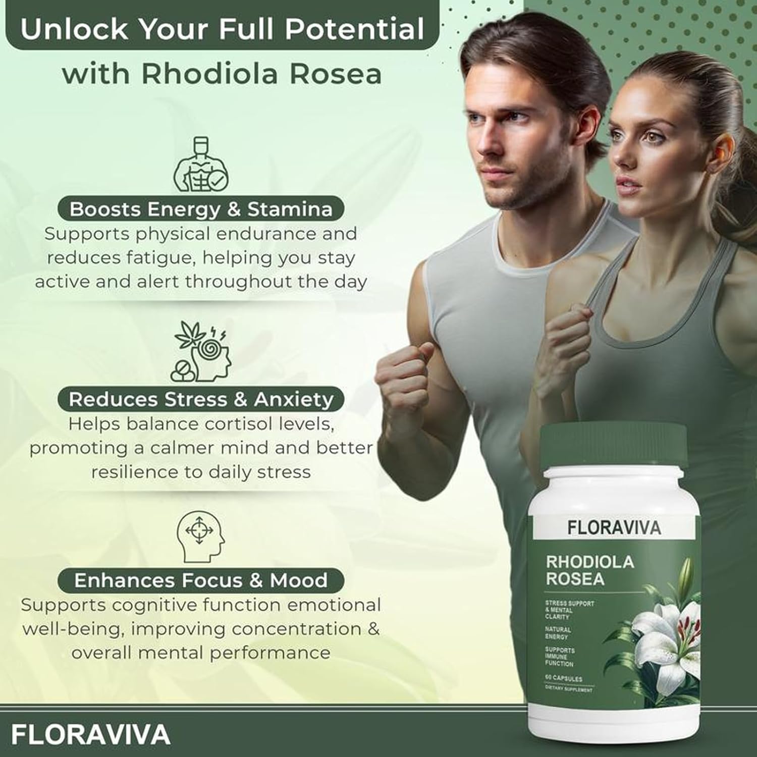 Floraviva Rhodiola Rosea Capsules