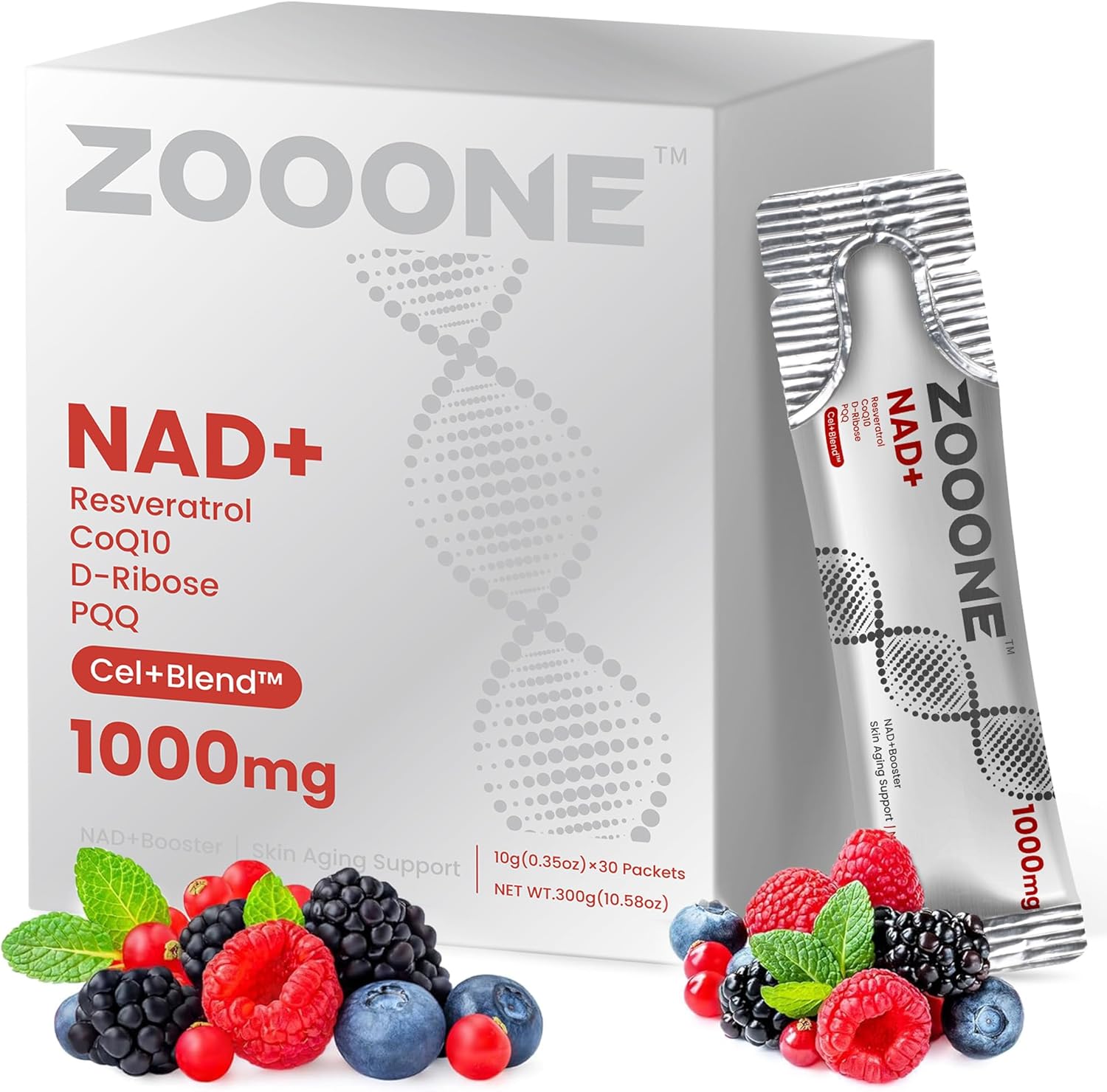 ZOOONE NAD+ Supplement with Resveratrol