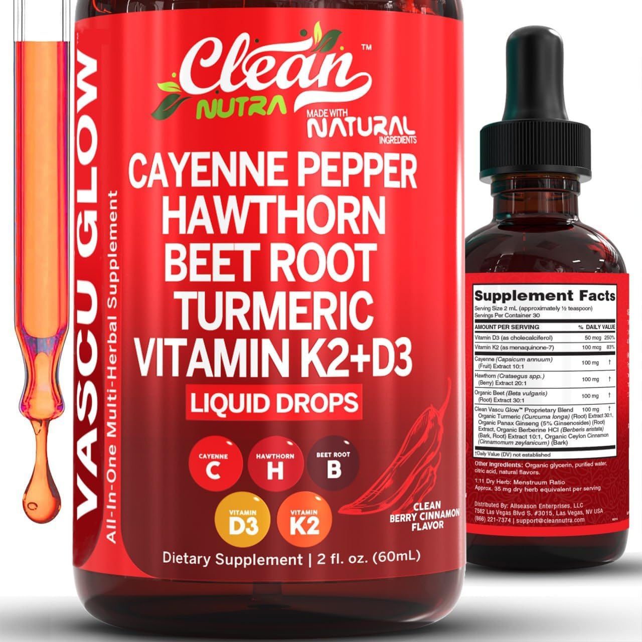 Clean Nutra Cayenne Pepper Liquid Drops