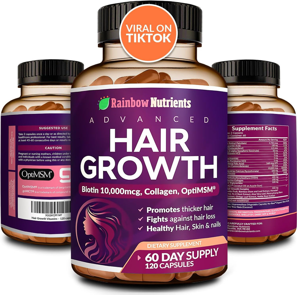 Rainbow Nutrients Advanced Hair Growth Vitamins