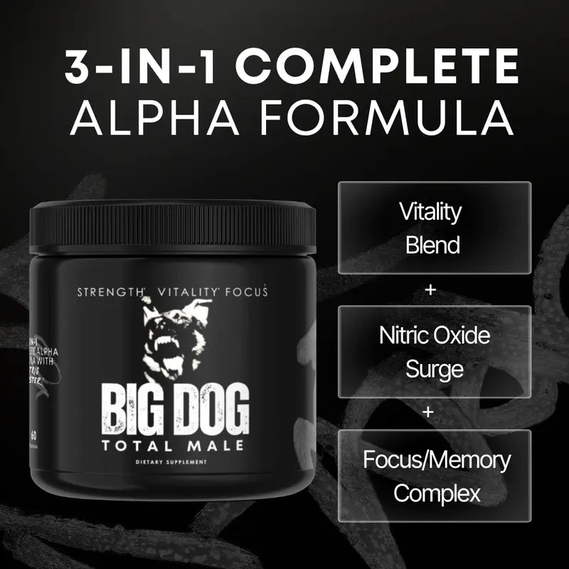 Total Male 3-in-1 Alpha Blend Vitality Nitric Oxide Cognitive Function