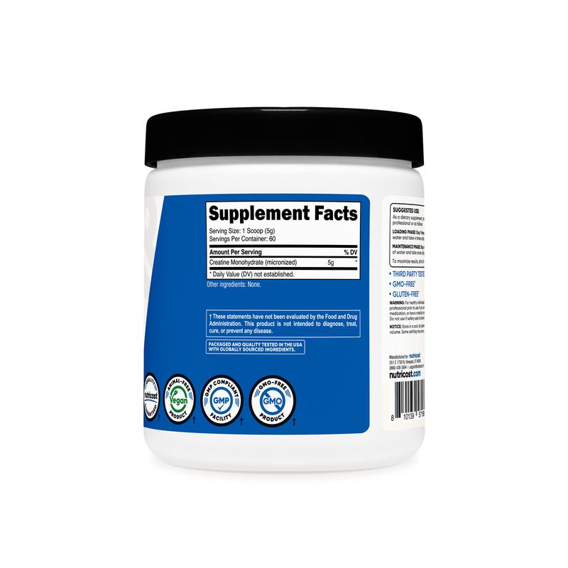Nutricost Creatine Monohydrate Micronized Powder