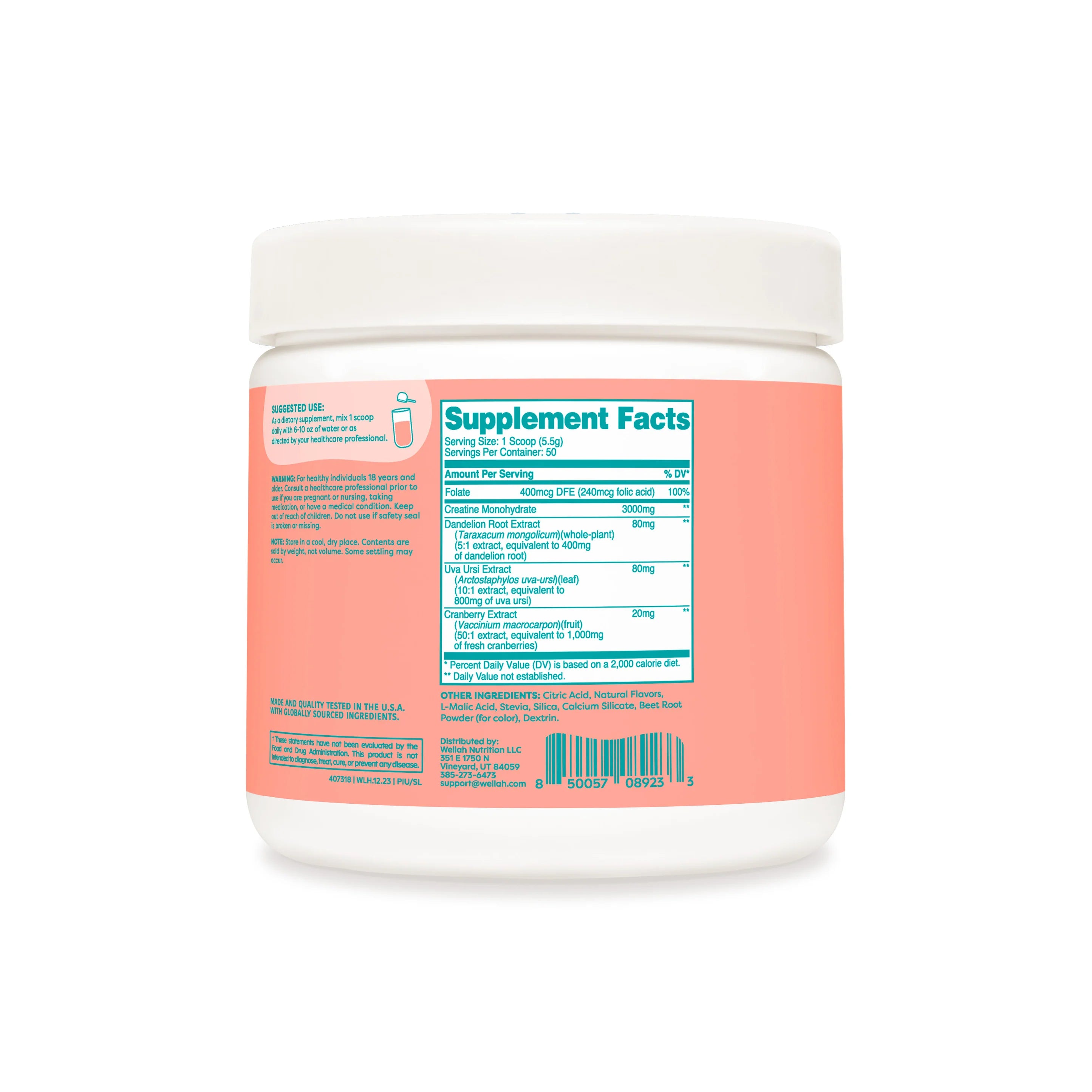 Wellah Creatine Monohydrate for Women