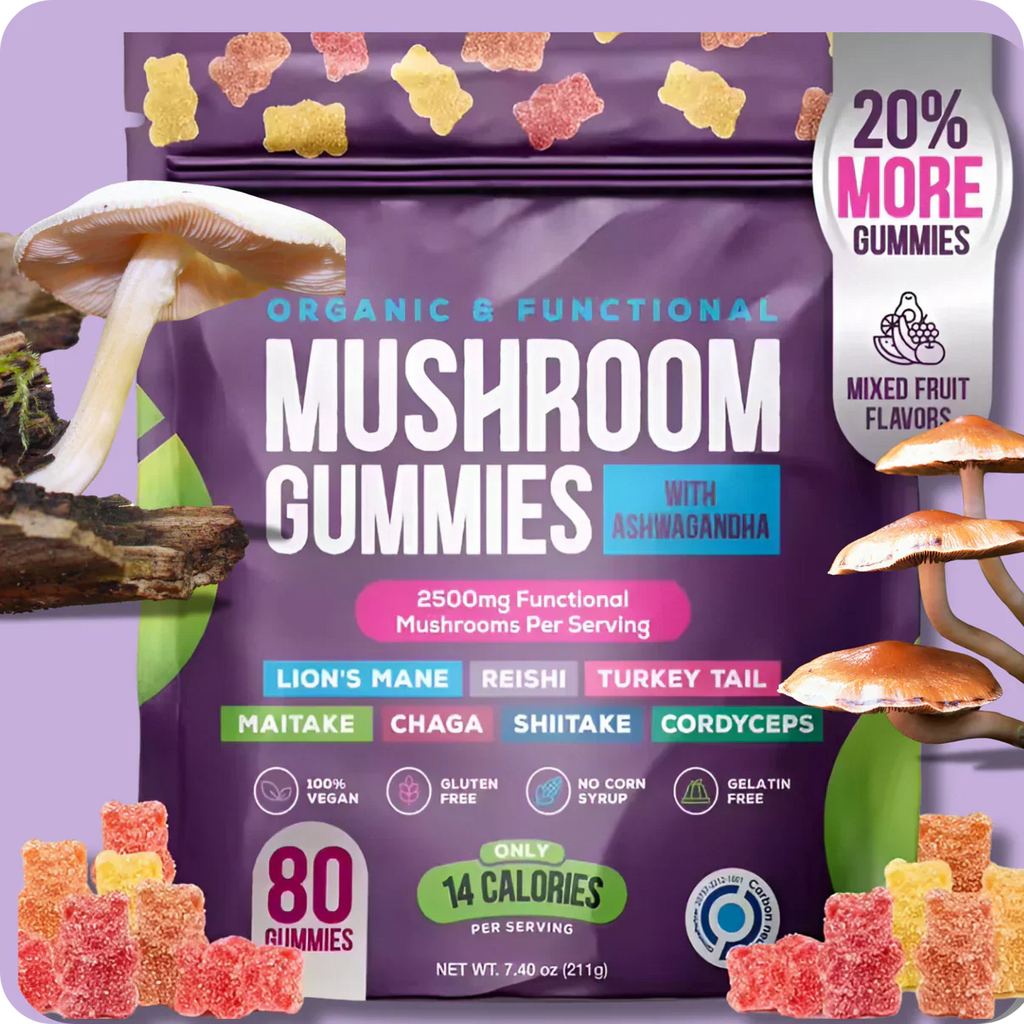 Mushroom Gummies with Ashwagandha
