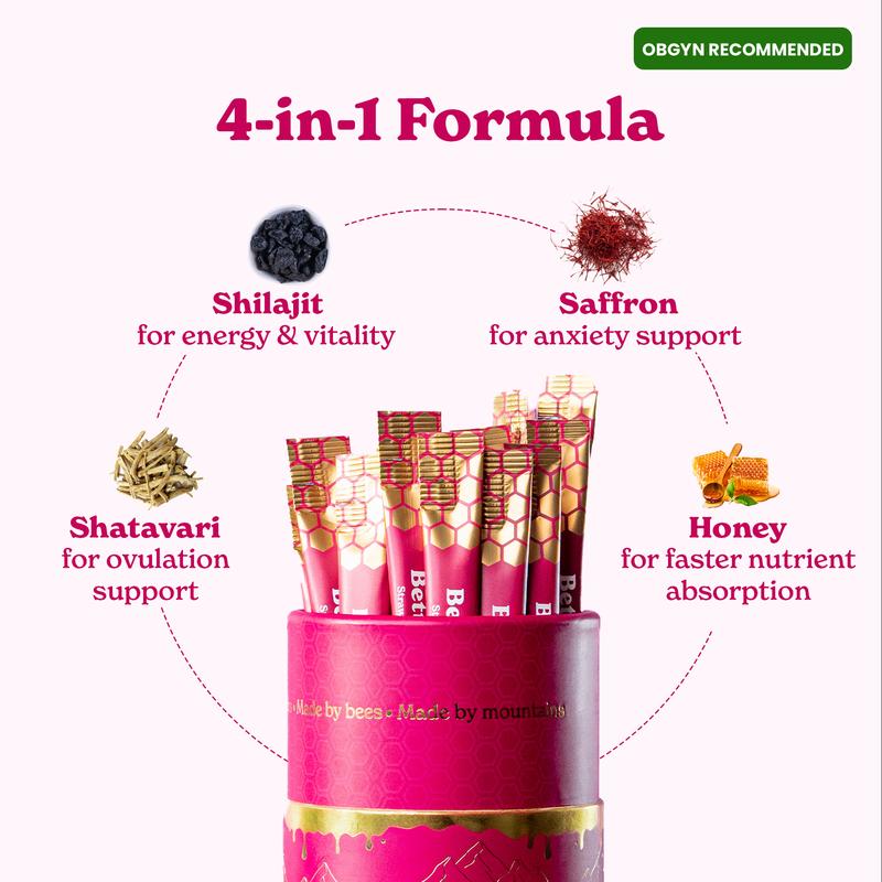 Shilajit Women Multi-Mineral Honey Sticks