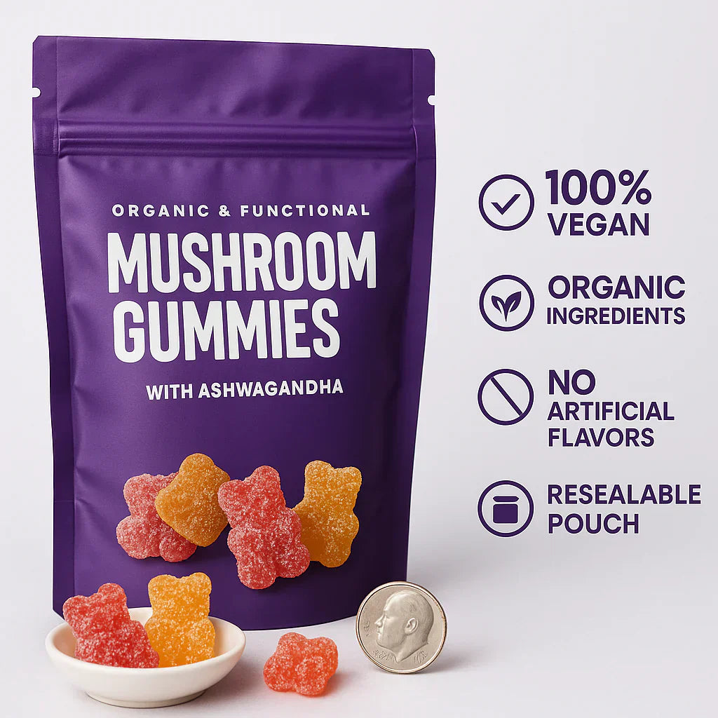Mushroom Gummies with Ashwagandha