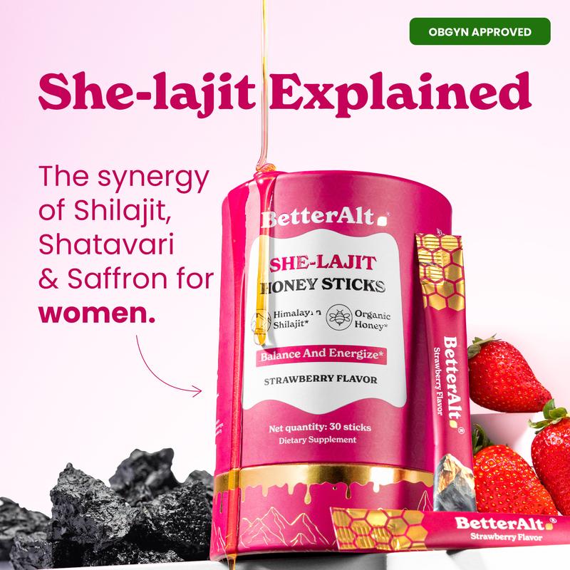Shilajit Women Multi-Mineral Honey Sticks