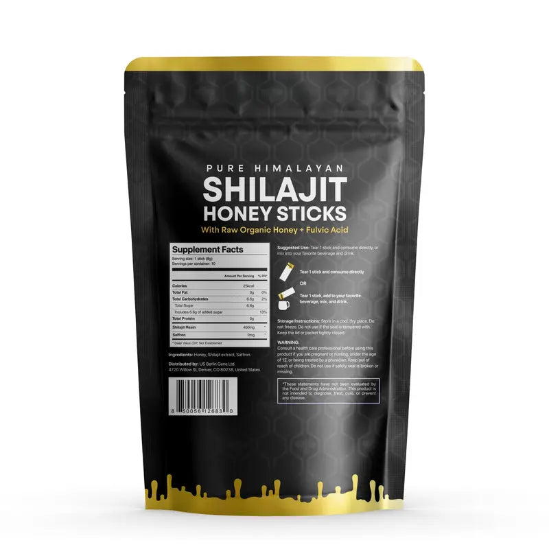 True Nutra Pure Himalayan Shilajit Honey Sticks